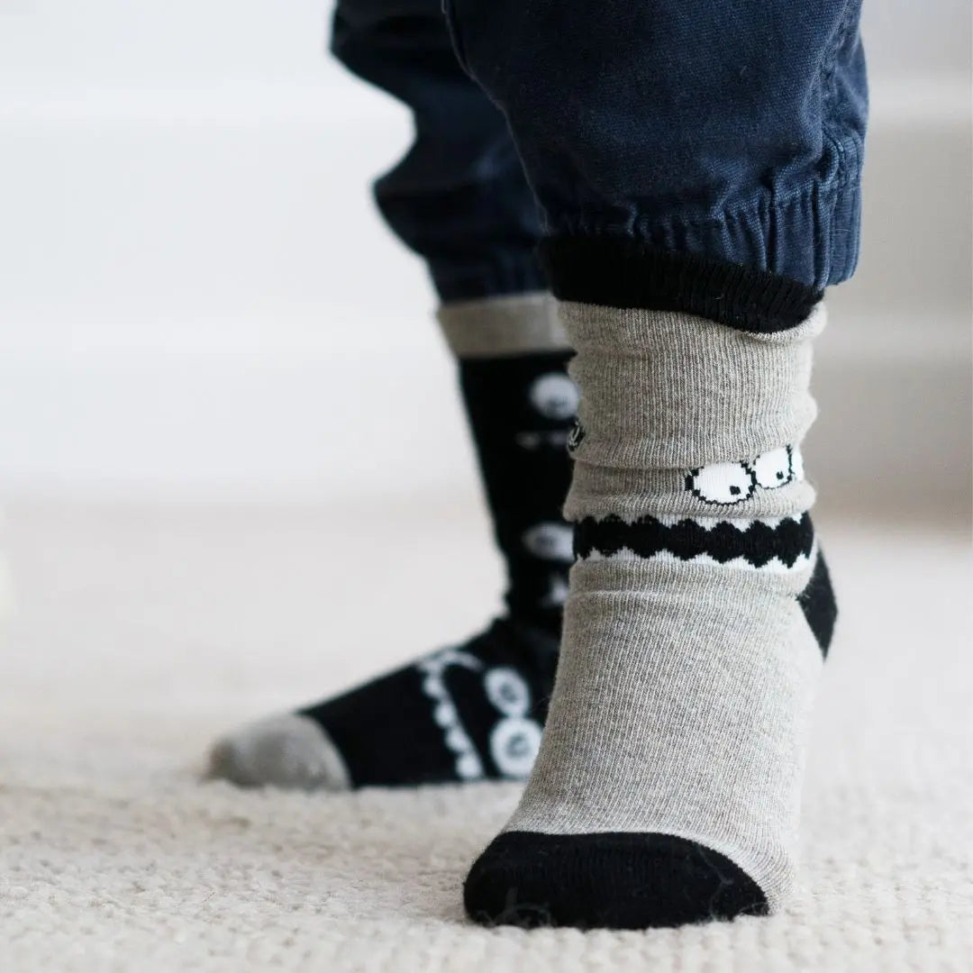 12 Pairs Toddler Non Skid Socks With Grips Anti Slip Bottom. Cotton Non  Slip