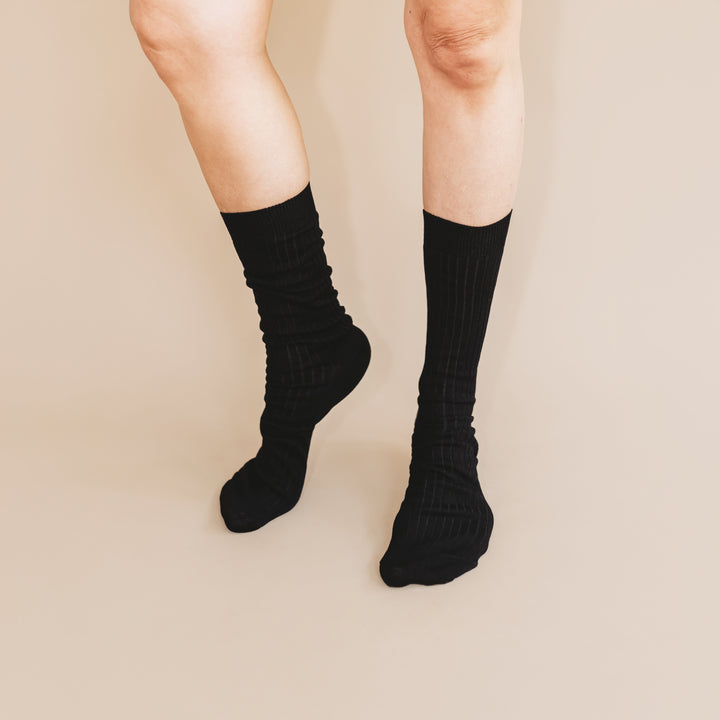 Pure (no dye) Ribbed Sock - 100% Organic Cotton