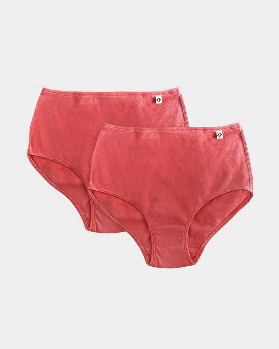 Womens Classic Brief - Natural, Plant Dyes - 100% Organic Cotton (2 pack)