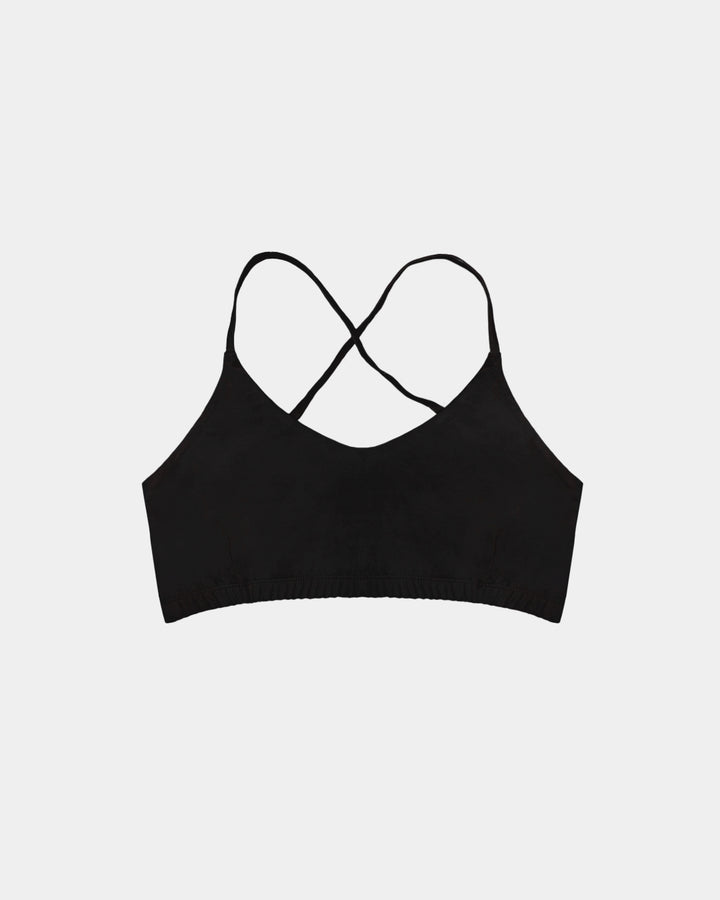 black organic bralette