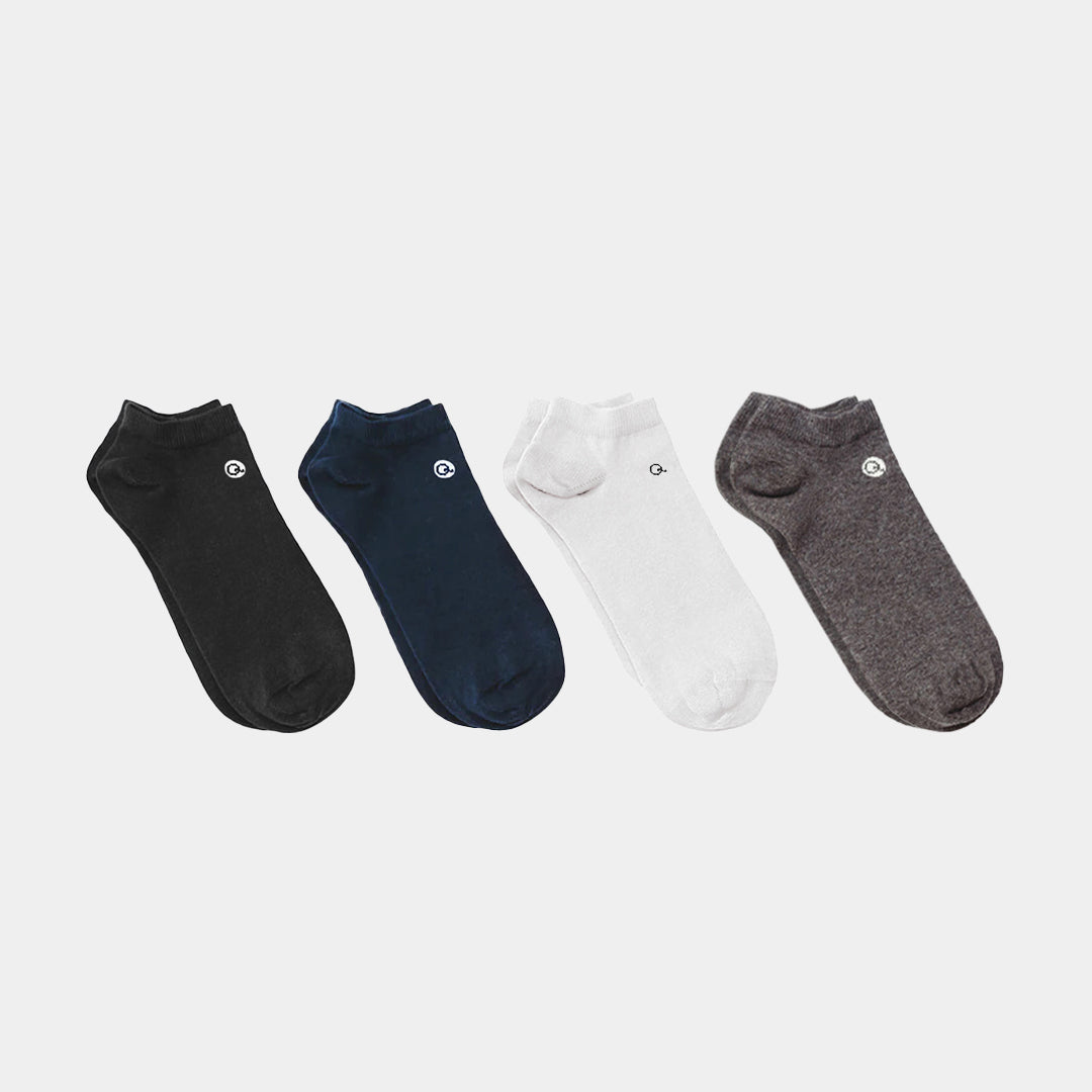 Organic Cotton Ankle Kids Socks 4 Pack