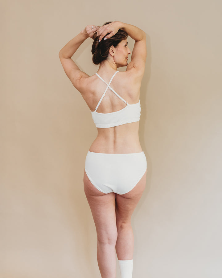 Women's Criss-Cross Bralette - 100% Organic Cotton