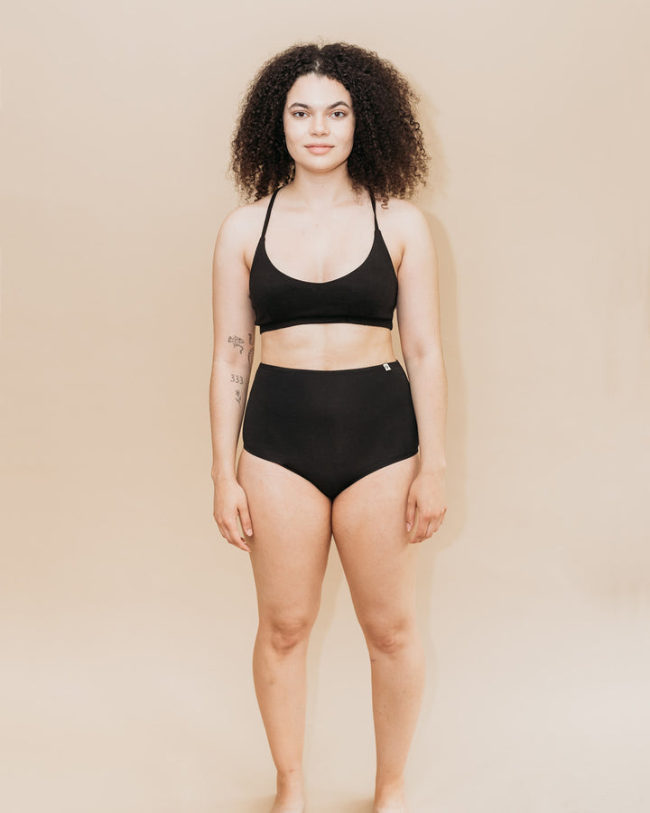 Women's High Waist Brief - 95% Organic Cotton