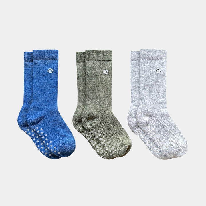 3 pack socks with grips