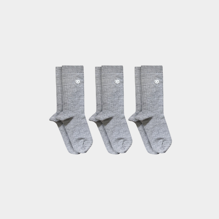 kids gray lightweight merino wool socks