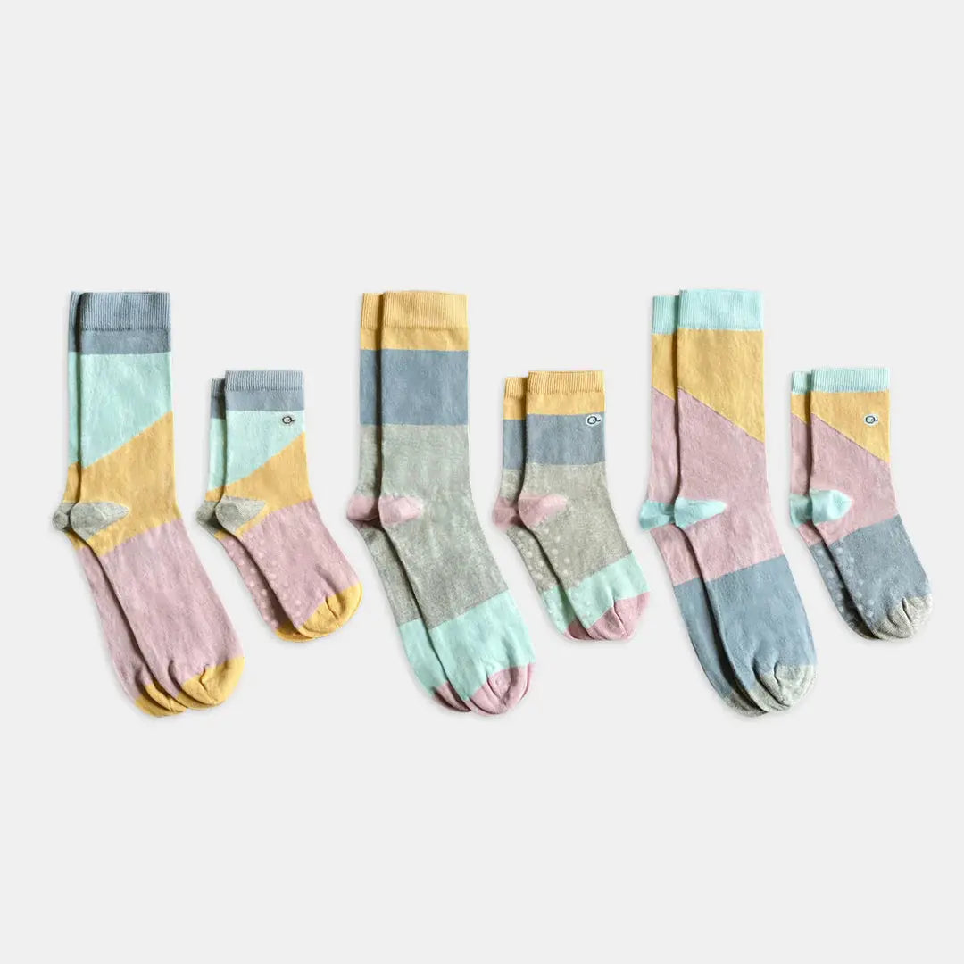 mix patterns family matching socks 6 pack 