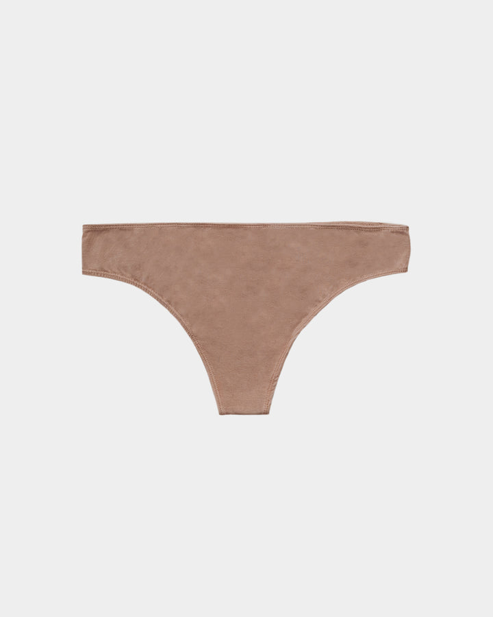 Women's Thong - Natural, Plant Dyes - 95% Organic Cotton