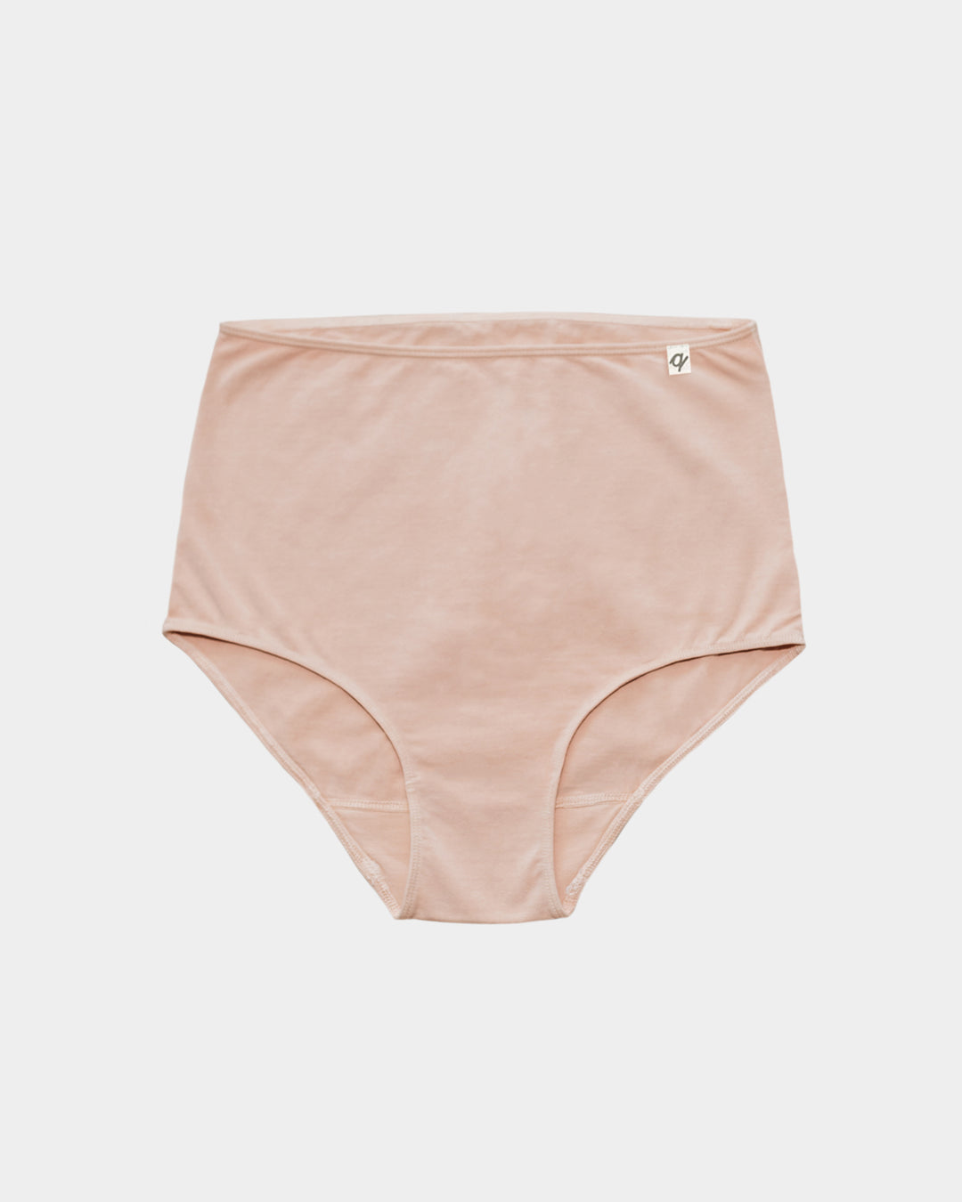 Women's High Waist Brief - Natural, Plant Dyes - 95% Organic Cotton