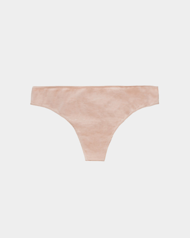 Women's Thong - Natural, Plant Dyes - 95% Organic Cotton