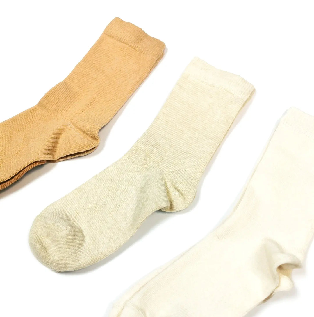 3-pack Non-slip Socks - Dark gray/light beige - Kids
