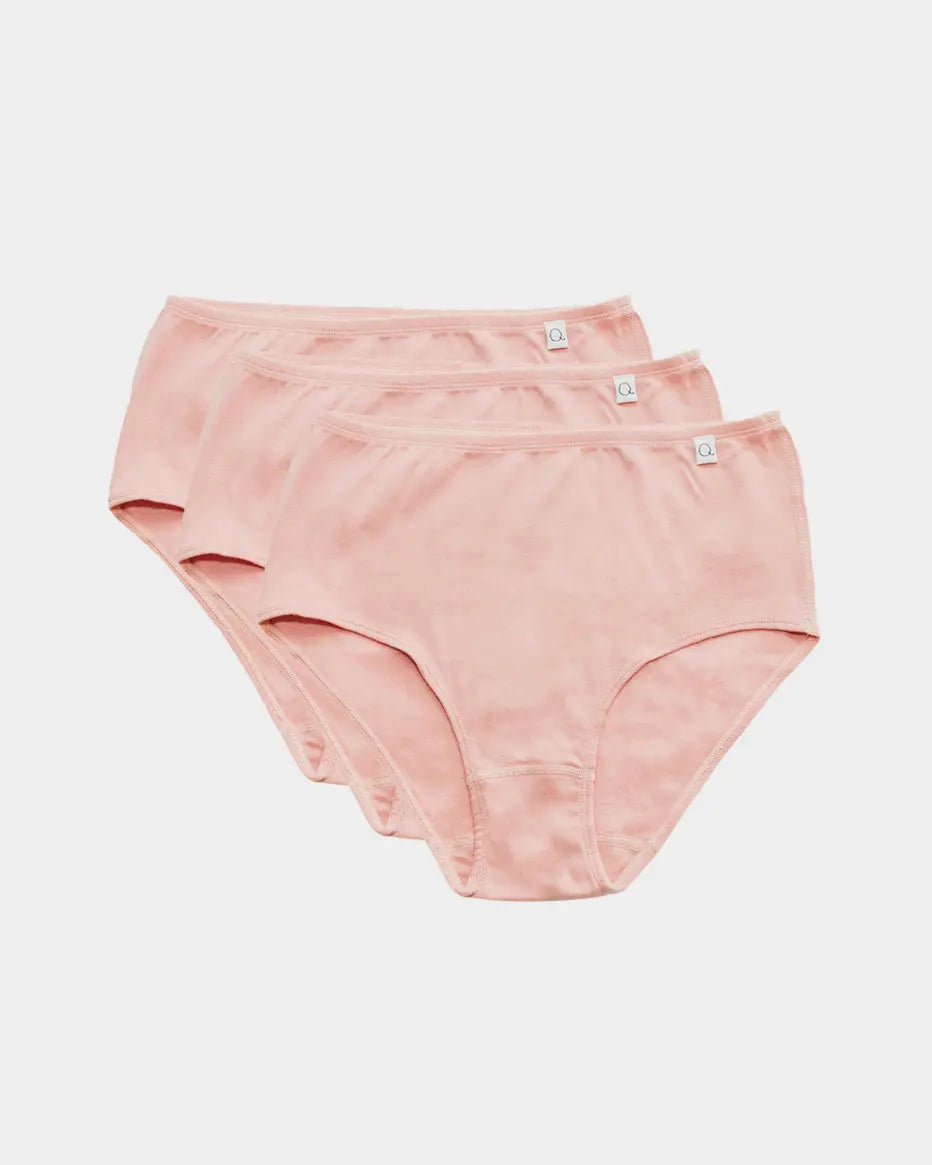 STOCKZONE Ladies Panties Briefs Underwear 100% Pure Cotton Plain Innerwear  for Women - 3 Pc's Combo