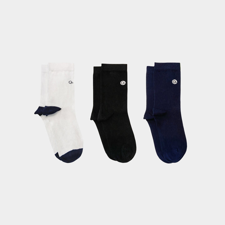 Mixed Patterns Kids Socks (3-pack) - 98% Organic Cotton