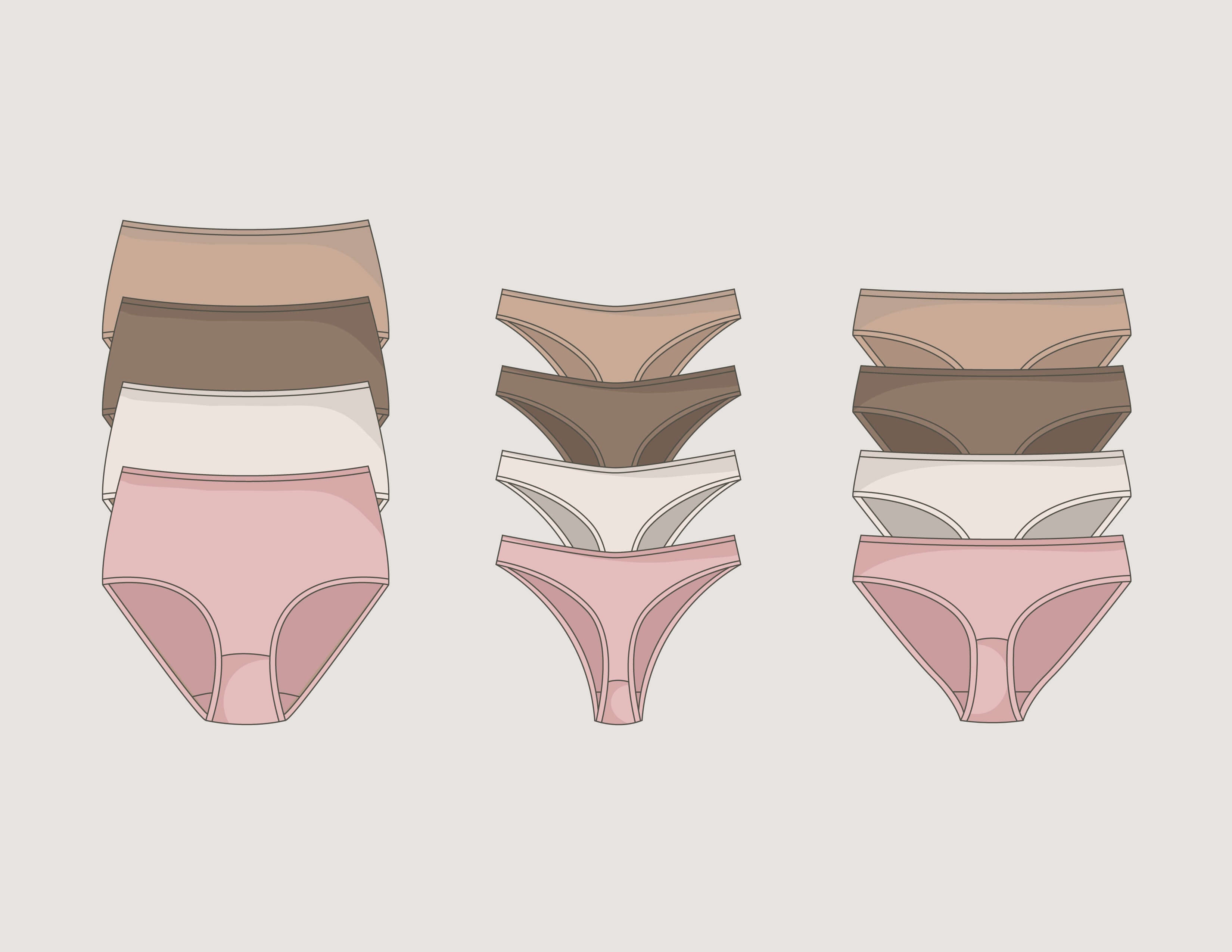 Different kinds of female 2024 underwear