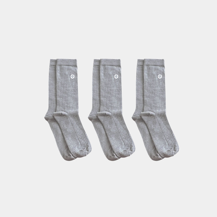 Merino Wool - Cotton Lightweight Adult Socks (Grey)